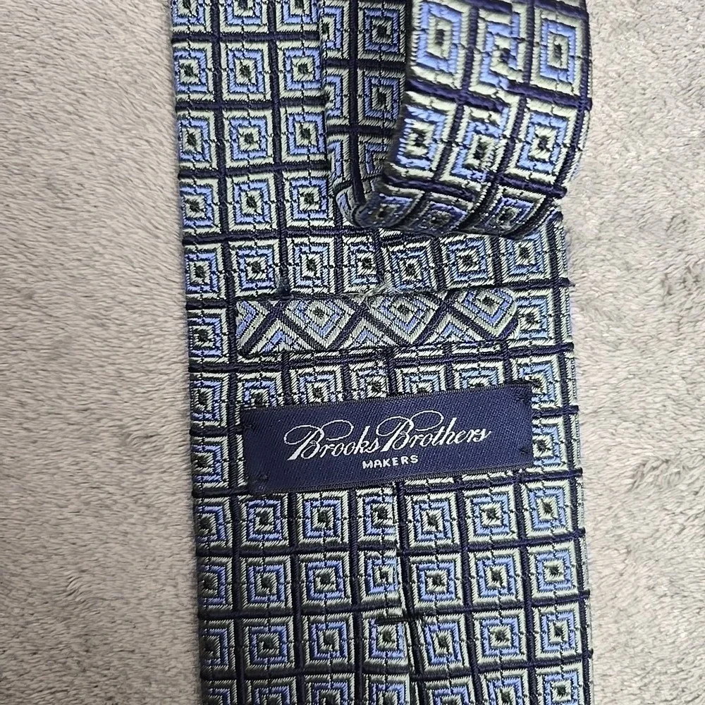 Lot Of‎ 4 Brooks Brothers Silk Tie Multicolor Geometric 3.75